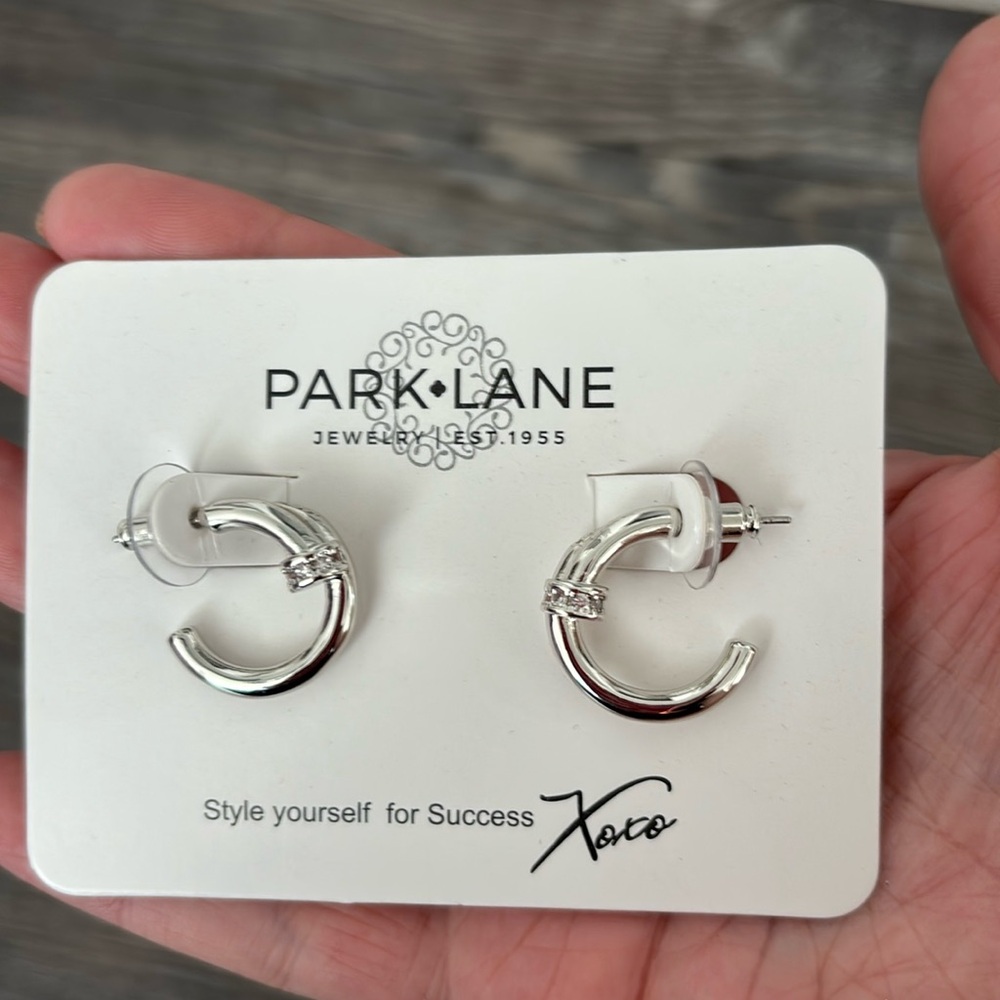 Crest Earrings sliver
